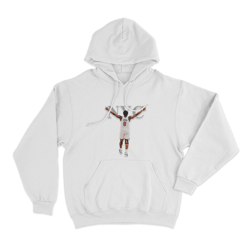 NYC Victory Pose OG Unisex Hoodie White NYC Victory Pose OG Unisex Hoodie White