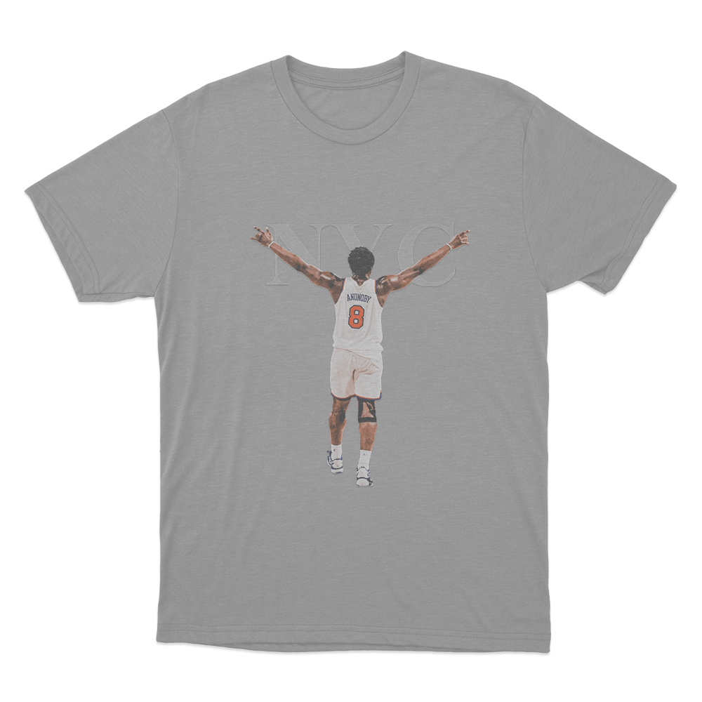 NYC Victory Pose OG Unisex T Shirt Grey NYC Victory Pose OG Unisex T Shirt Grey