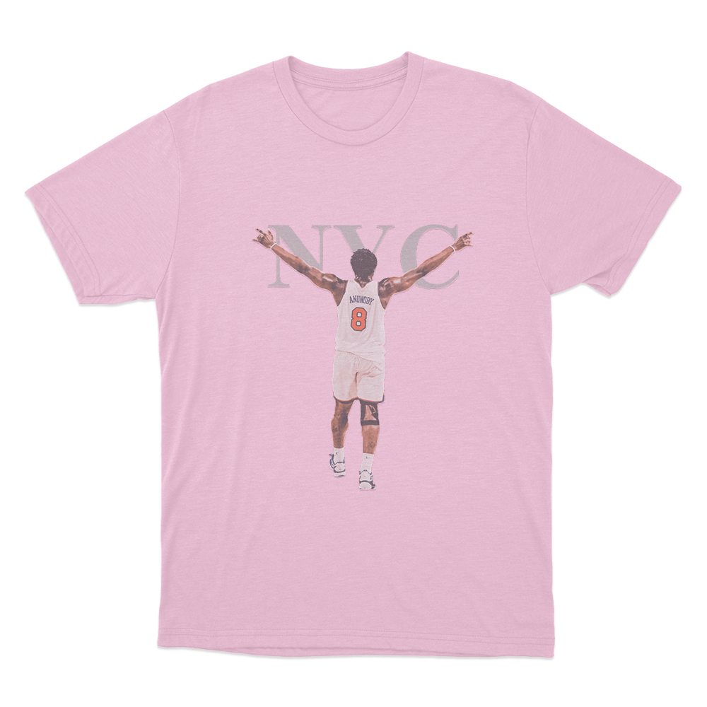 NYC Victory Pose OG Unisex T Shirt Pink NYC Victory Pose OG Unisex T Shirt Pink