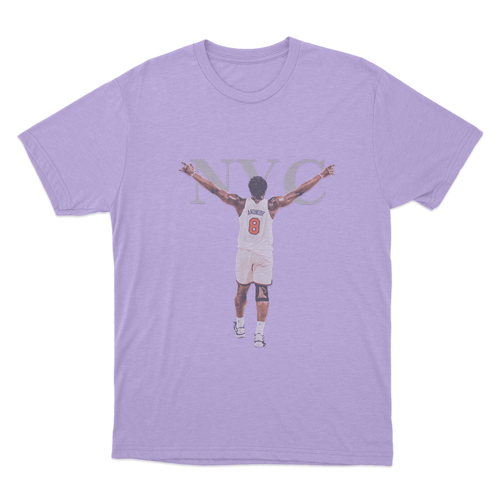 NYC Victory Pose OG Unisex T Shirt Purple NYC Victory Pose OG Unisex T Shirt Purple