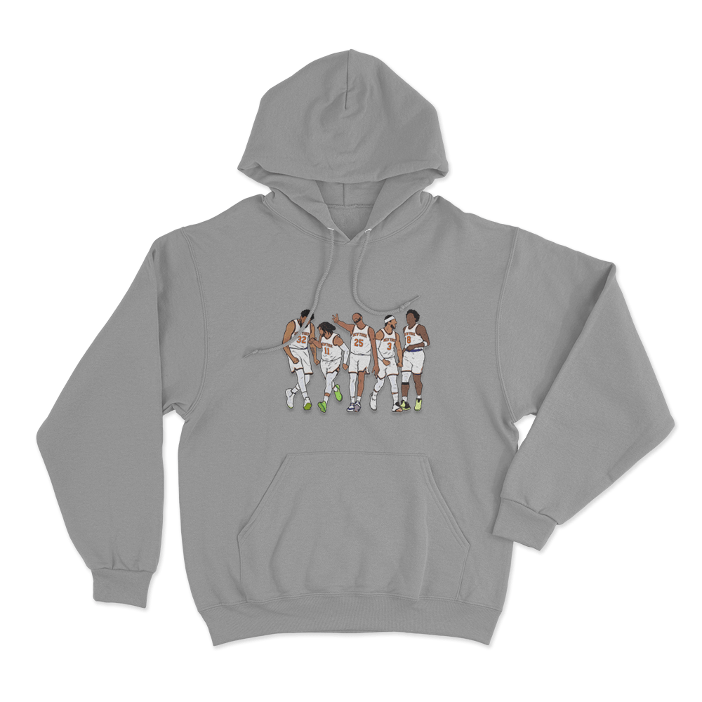 New York Starting Five Unisex Hoodie Grey New York Starting Five Unisex Hoodie Grey