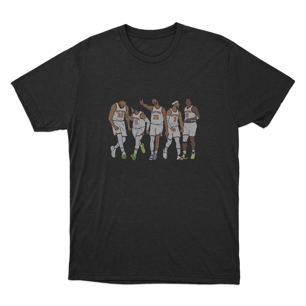 New York Starting Five Unisex T Shirt Black New York Starting Five Unisex T Shirt Black