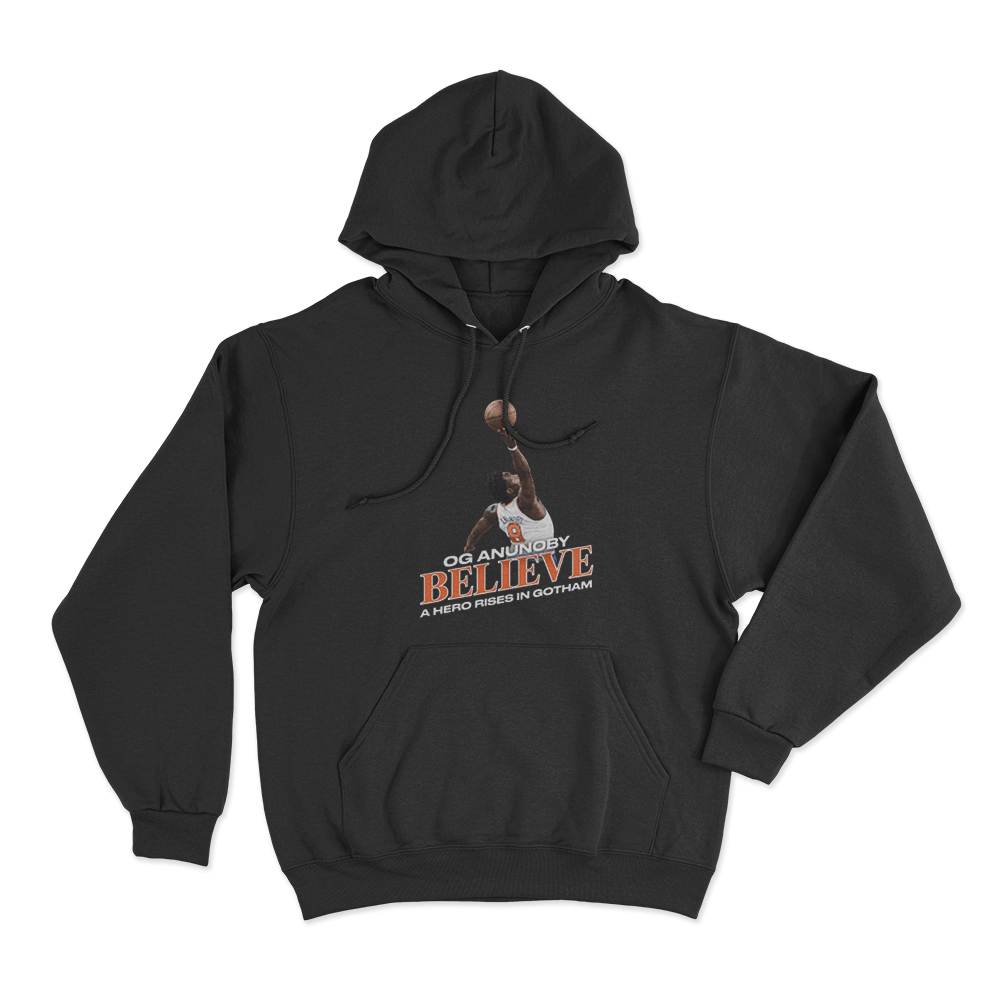 OG Anunoby Believe Hero Rises Unisex Hoodie Black OG Anunoby Believe Hero Rises Unisex Hoodie Black