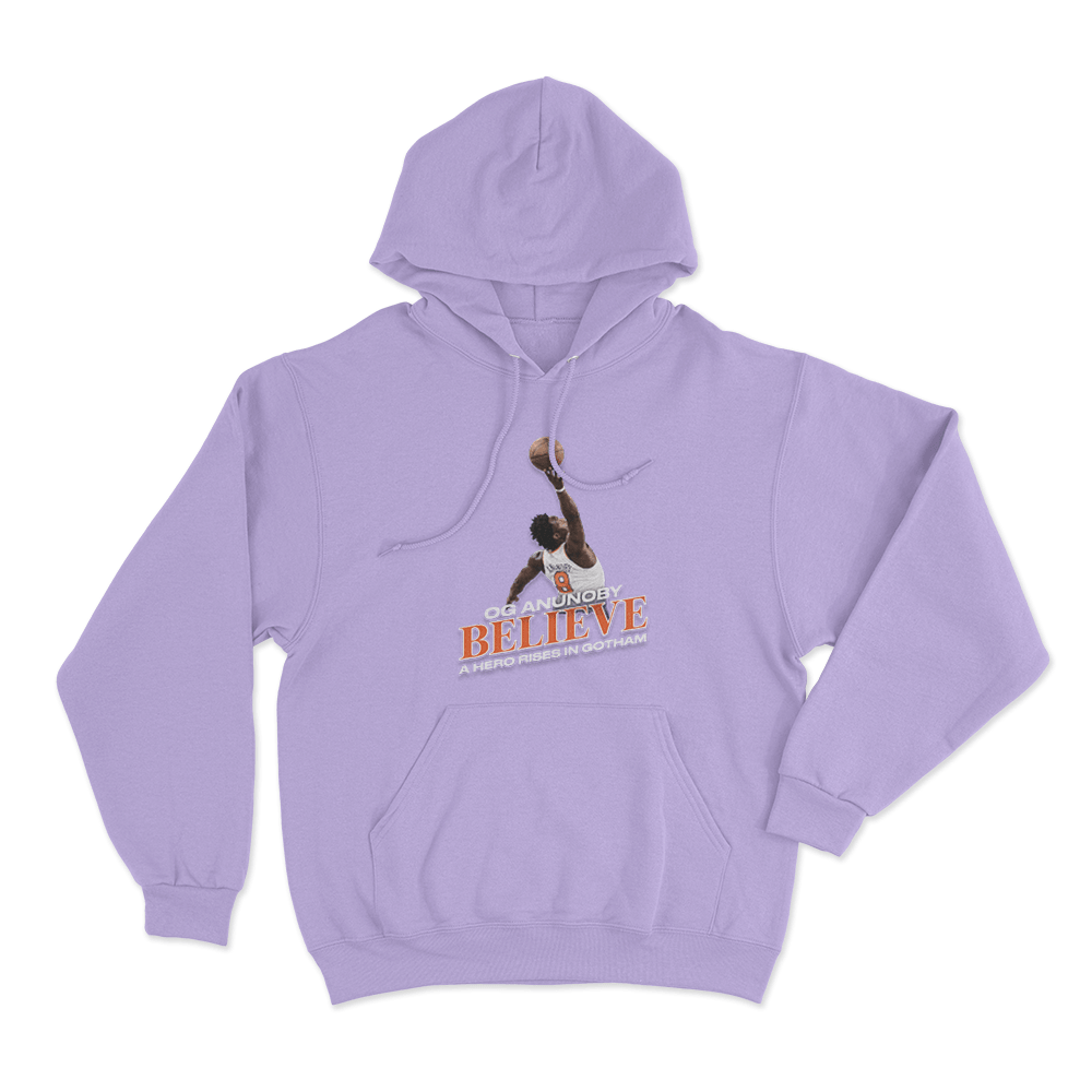 OG Anunoby Believe Hero Rises Unisex Hoodie Purple OG Anunoby Believe Hero Rises Unisex Hoodie Purple