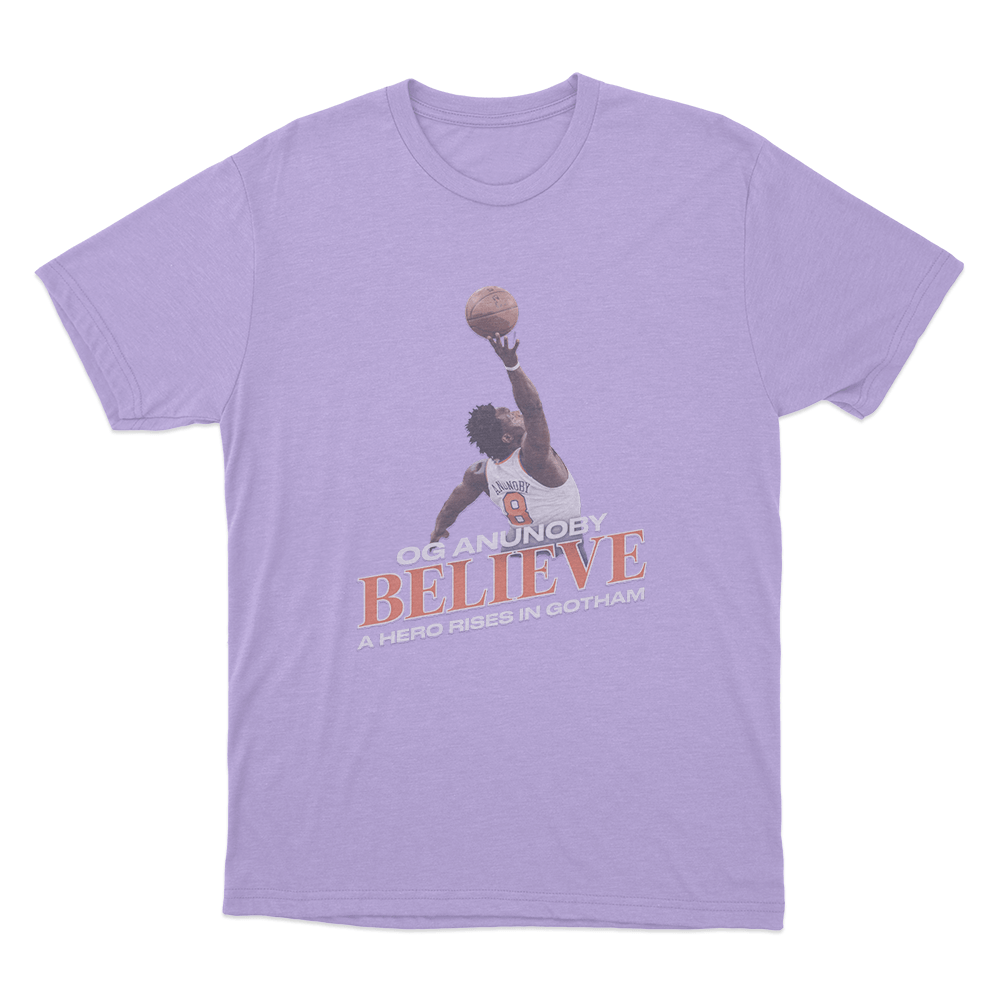 OG Anunoby Believe Hero Rises Unisex T Shirt Purple OG Anunoby Believe Hero Rises Unisex T Shirt Purple