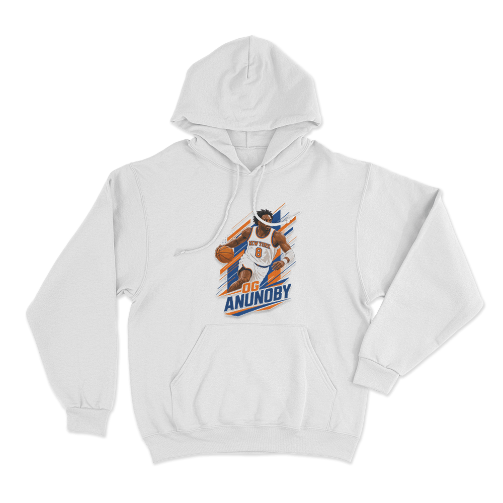 OG Anunoby Dynamic Drive Unisex Hoodie White OG Anunoby Dynamic Drive Unisex Hoodie White