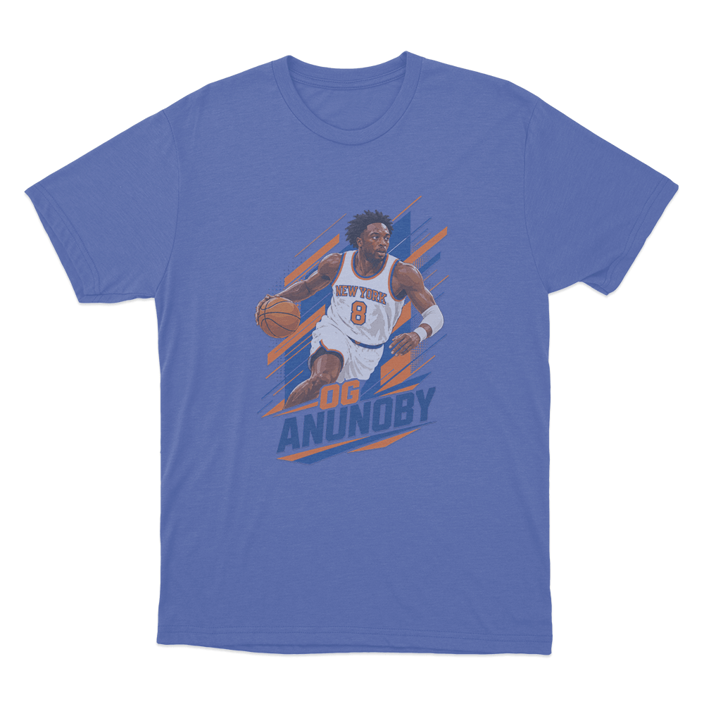 OG Anunoby Dynamic Drive Unisex T Shirt Blue OG Anunoby Dynamic Drive Unisex T Shirt Blue