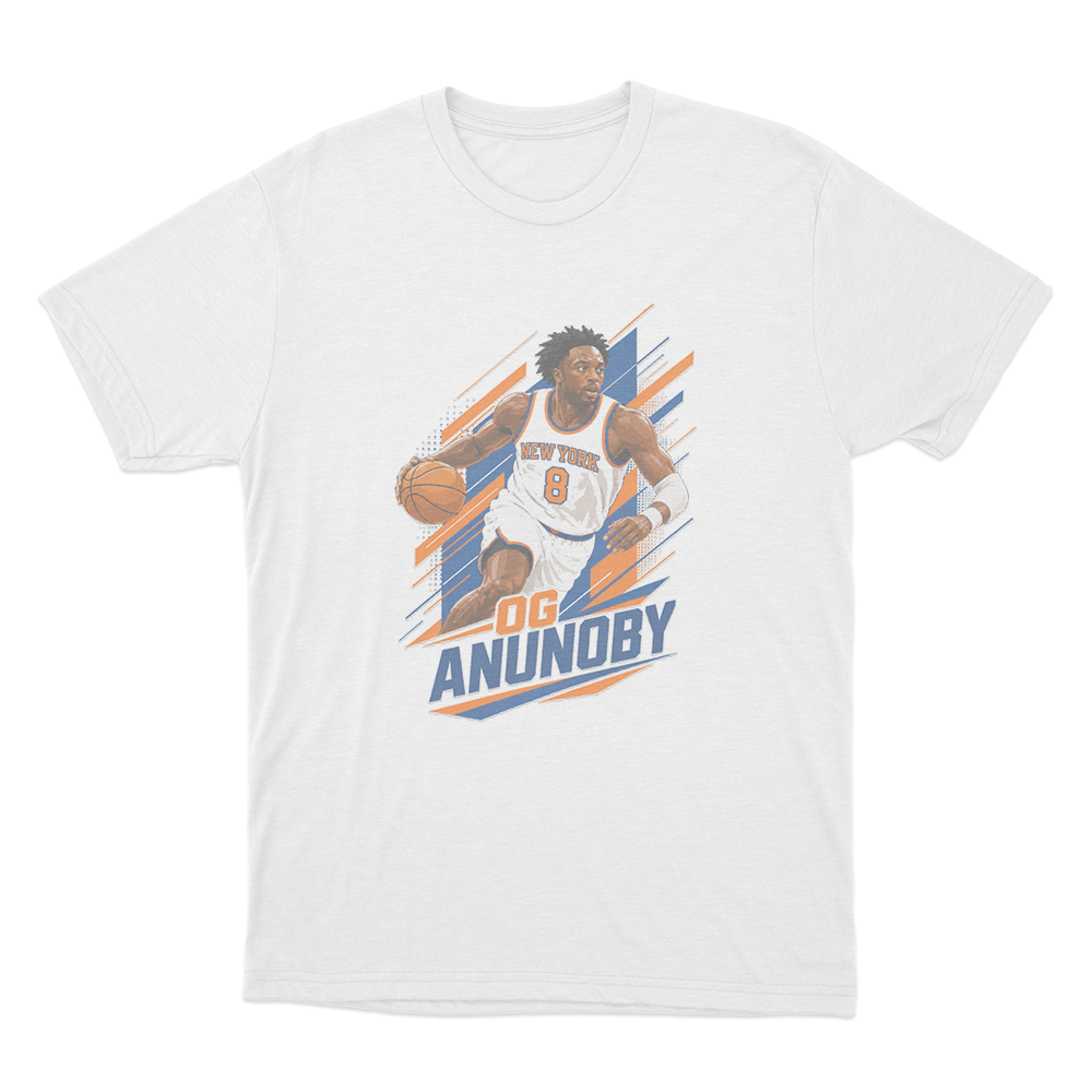 OG Anunoby Dynamic Drive Unisex T Shirt White OG Anunoby Dynamic Drive Unisex T Shirt White