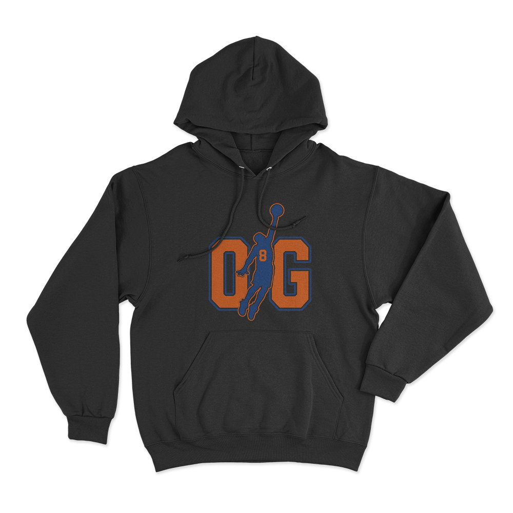 OG Number Eight Silhouette Unisex Hoodie Black OG Number Eight Silhouette Unisex Hoodie Black