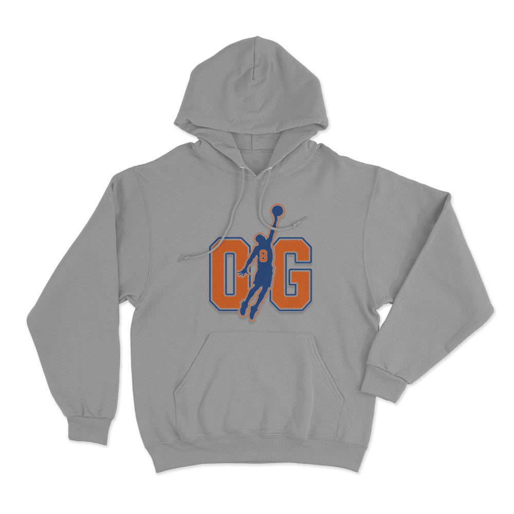 OG Number Eight Silhouette Unisex Hoodie Grey OG Number Eight Silhouette Unisex Hoodie Grey