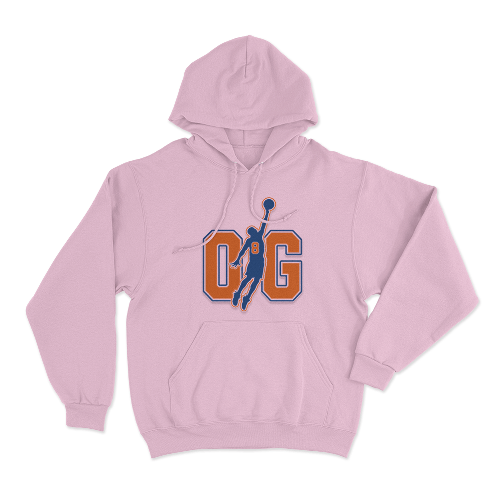 OG Number Eight Silhouette Unisex Hoodie Pink OG Number Eight Silhouette Unisex Hoodie Pink