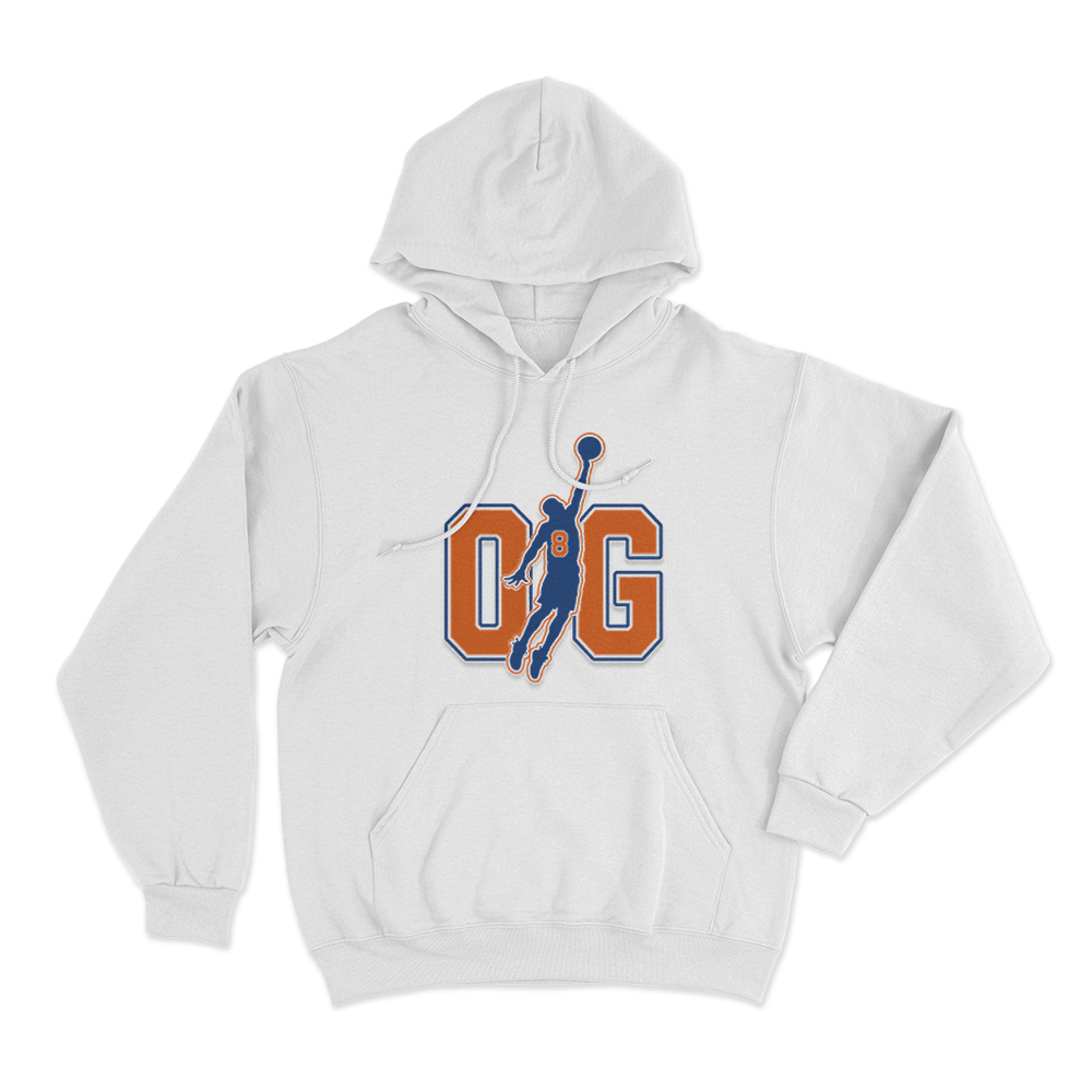 OG Number Eight Silhouette Unisex Hoodie White OG Number Eight Silhouette Unisex Hoodie White