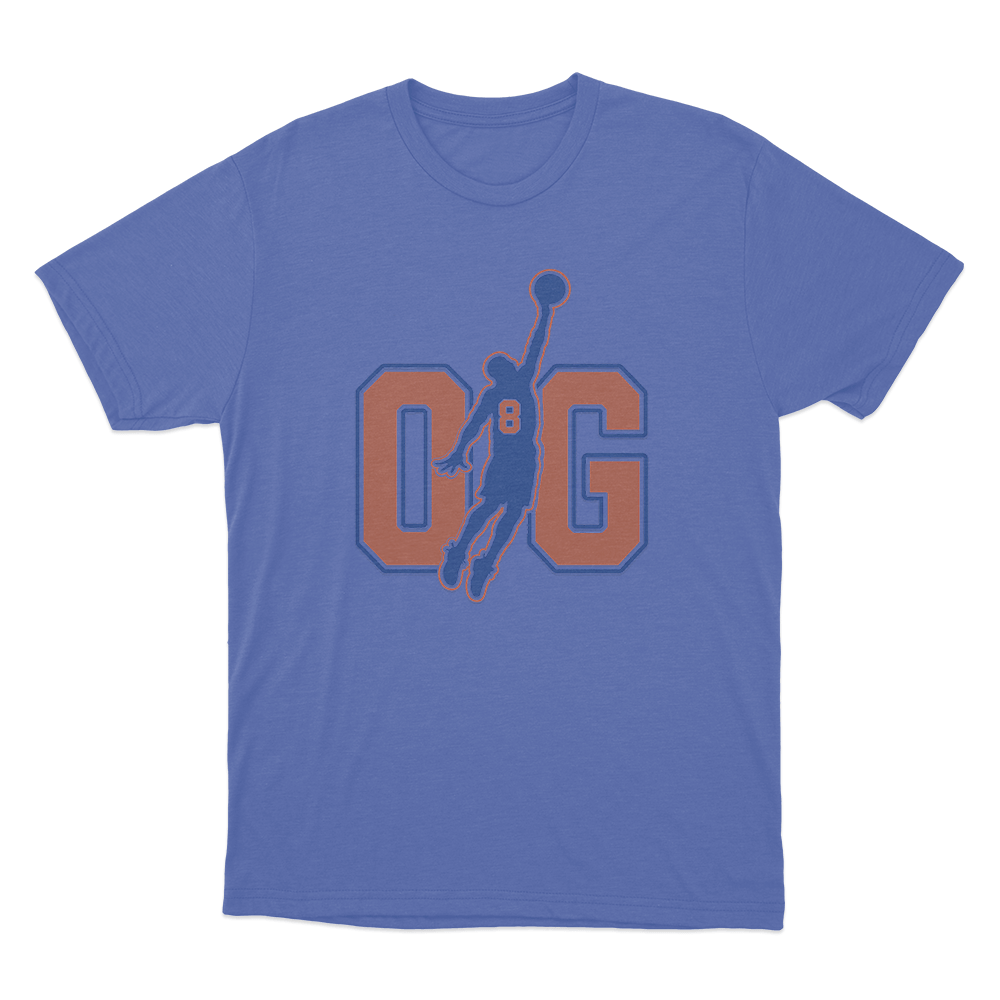 OG Number Eight Silhouette Unisex T Shirt Blue OG Number Eight Silhouette Unisex T Shirt Blue
