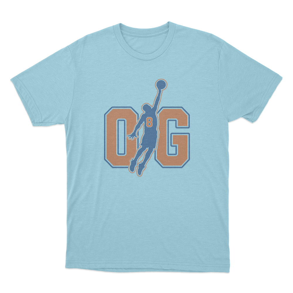 OG Number Eight Silhouette Unisex T Shirt Sky Blue OG Number Eight Silhouette Unisex T Shirt Sky Blue