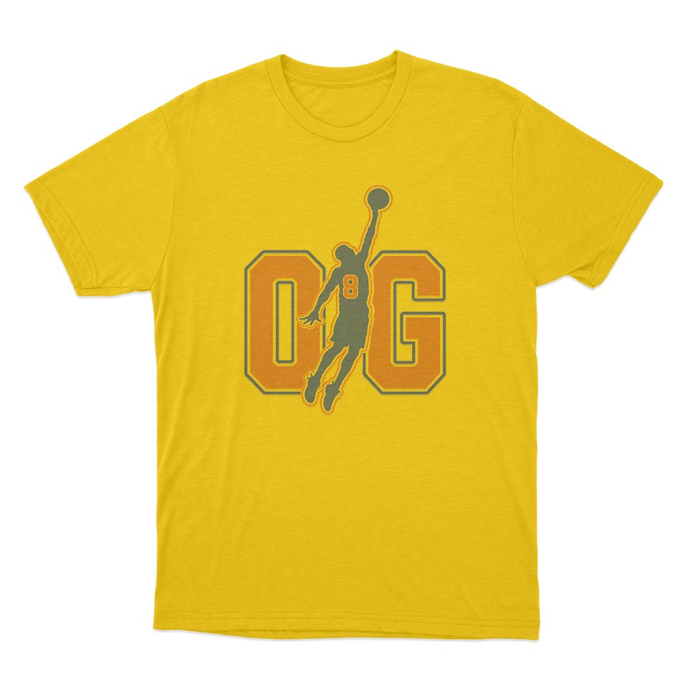 OG Number Eight Silhouette Unisex T Shirt Yellow OG Number Eight Silhouette Unisex T Shirt Yellow